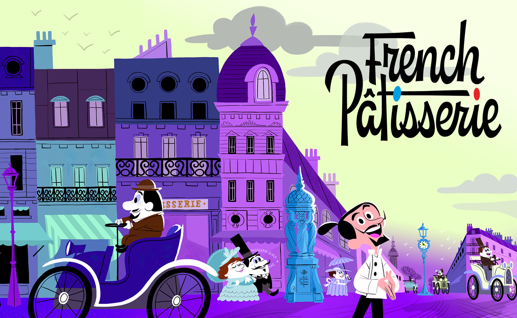 Visuel officiel de French Pâtisserie, la série d'animation
