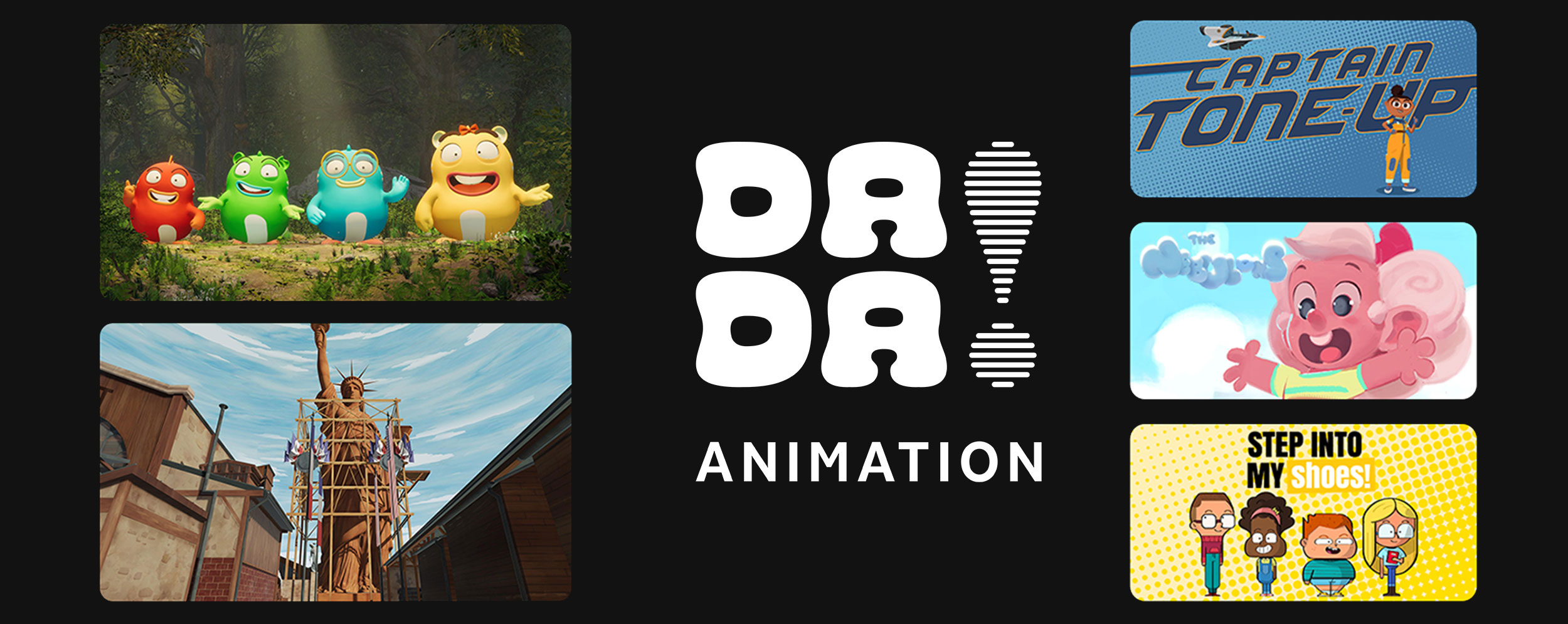 Hue Dada ! Productions, devient Dada ! Animation, un studio plein d’audace au service de l’innovation et de la créativité pour tous