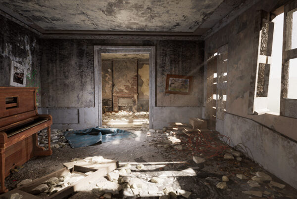 Rendu 3D avant rénovation de la maison de Dorothée dans l'émission d'M6 Ma Rénovation est la plus belle de France