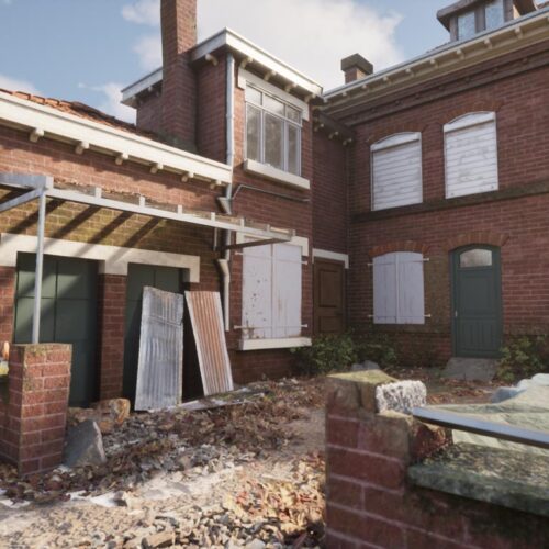 Modélisation 3D et rendu réaliste du chantier d'une maison