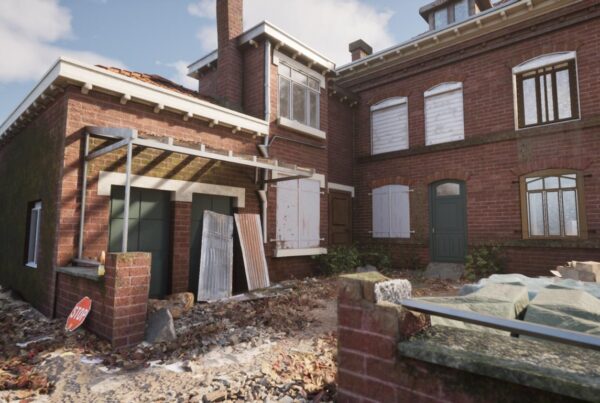 Modélisation 3D et rendu réaliste du chantier d'une maison